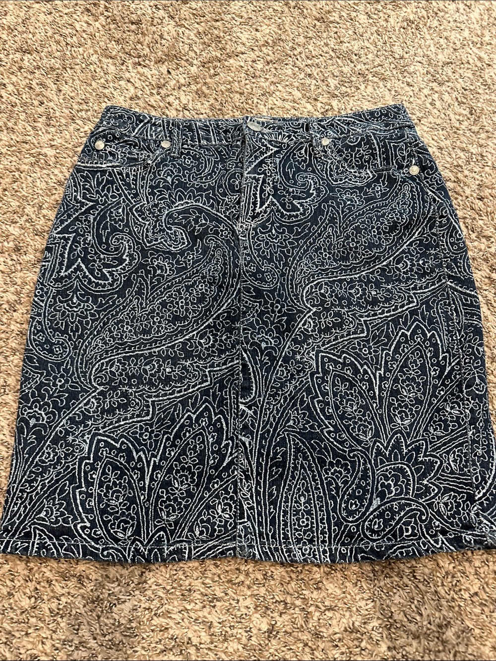 Nine West Vintage American Western Vibes denim Skirt